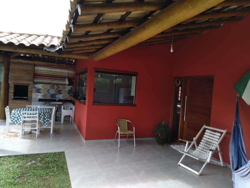 Casa Praia. Linda Varanda Para Um Cochilo Na Rede ウバトゥバ エクステリア 写真